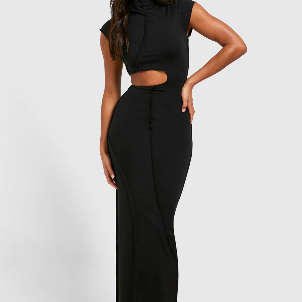 Sexy Exposed Seam Cut Out Maxi Dress  size Large (10) NWT